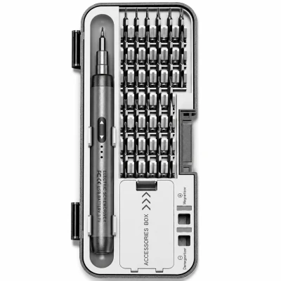 APT NZ47 Akumulátorový skrutkovač so súpravou 38 bitov, USB-C, magnetizér, puzdro
