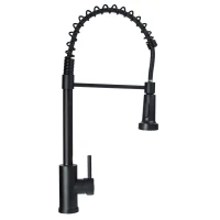 APT DA756 Kuchynská batéria s ohybným otočným ramenom, 51 cm, čierna