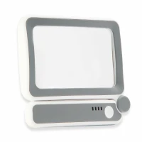 APT DA765 Skládací lupa s LED osvětlením, zvětšení 4x, 10 LED, USB-C, šedá