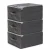 APT DA781 Skládací organizér do skříně 40 x 30 x 20 cm, sada 3 ks, šedý