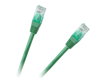 Rebel KPO2778D-0.5 Síťový kabel Patchcord UTP Cat6e (RJ45 - RJ45), CCA, 0,5 m, zelený