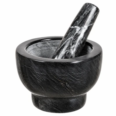 Zortiva 28305 Kuchynský mažiarek s tĺčikom 12,5 x 9 cm, sivý