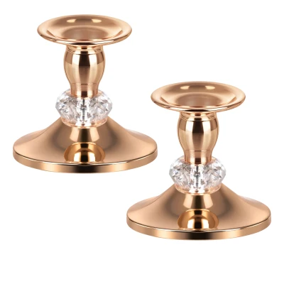 Glimz 28728 Stolné svietniky 8 cm, sada 2 ks, zlaté