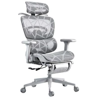 Sofotel 243200 Ergonomická kancelářská židle Avion s podnožkou, šedá