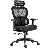Sofotel 243300 Ergonomická kancelářská židle Altis s podnožkou, černá