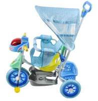 Malatec Trojkolka s vodiacou tyčou Blue basic - bazar