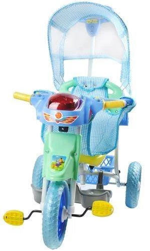 Malatec Trojkolka s vodiacou tyčou Blue basic - bazar