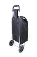 Nákupní taška na kolečkách 35L černá - bazar