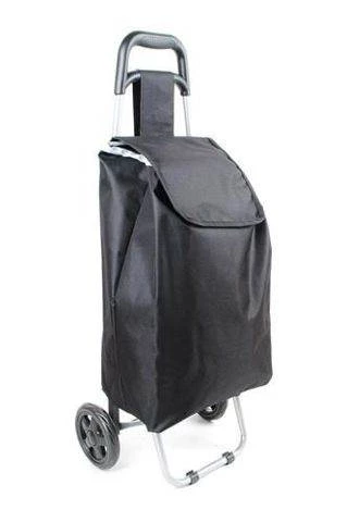 Nákupní taška na kolečkách 35L černá - bazar