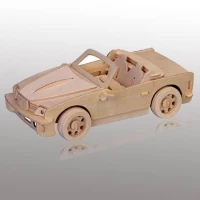Woodcraft 3D puzzle dřevěná skládačka BMW HR206