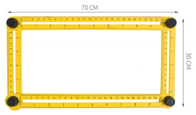 ISO 5055 Mutifunkční šablona metr - úhelník
