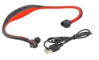 Bezdrátová sluchátka s MP3 přehrávačem - Red