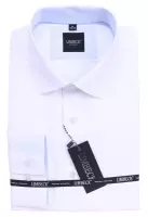 bílá košile s modrým decentním prvkem v límci