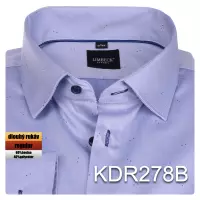 modrá košile se zajímavým vzorem