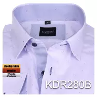 fialová košile s jemným vzorem