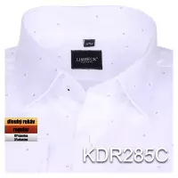 bílá košile s drobným vzorem