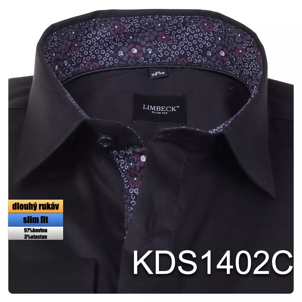 černá košile se zajímavými doplňky