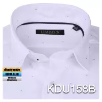 bílá košile s jemným doplňky