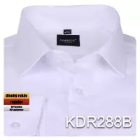 bílá košile s diagonální texturou
