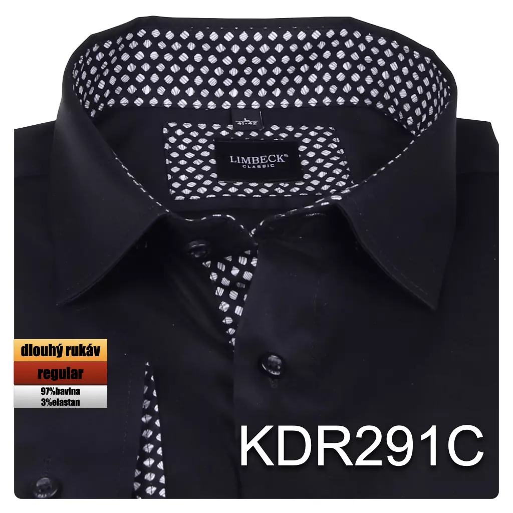 černá košile s dopňky
