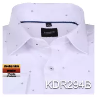 bílá košile s drobným vzorem