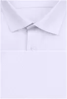 bílá košile s diagonální texturou