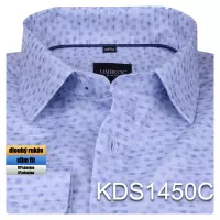 světle modrá košile s jemným vzorem