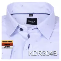 modrá košile s jemným vzorem