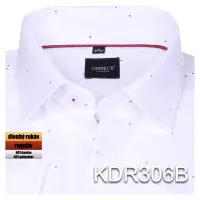 bílá košile s drobným vzorem