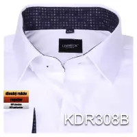 bílá košile s černými doplňky