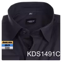 černá jednobarevná košile 