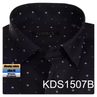černá košile s bílým prvkem 