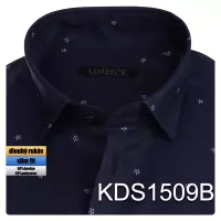 tmavě modrá košile se zajímavým vzorem