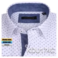 bílá košile s jemným vzorem
