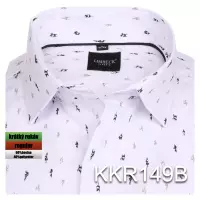 bílá košile se zajímavým vzorem