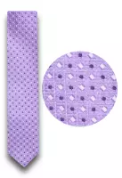 Kravata pánská fialová se vzorem