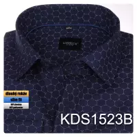 tmavě modrá košile se vzorem