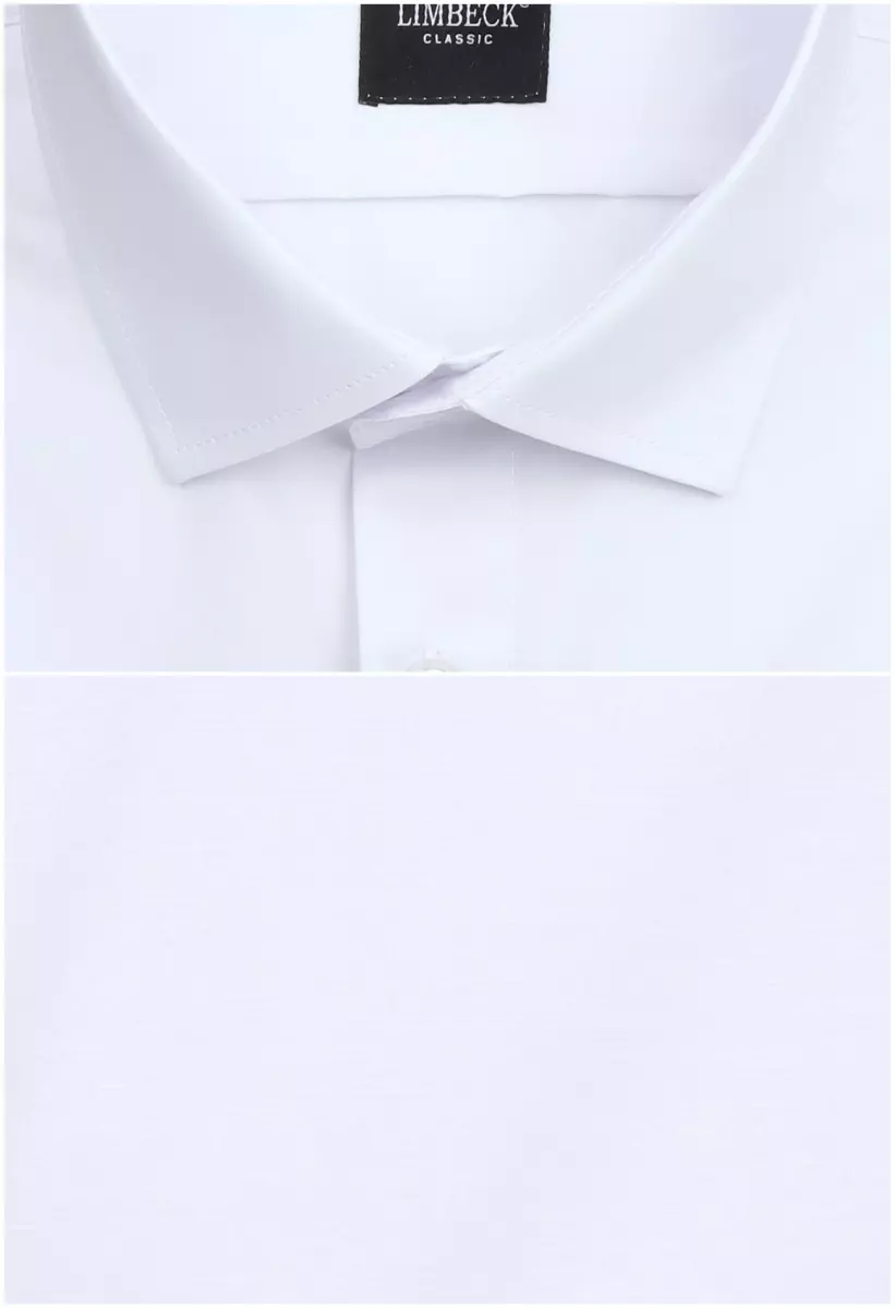 bílá jednobarevná košile