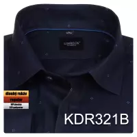 tmavě modrá košile s jemným vzorem