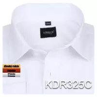 bílá jednobarevná košile