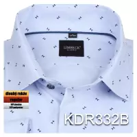 modrá košile s jemným vzorem