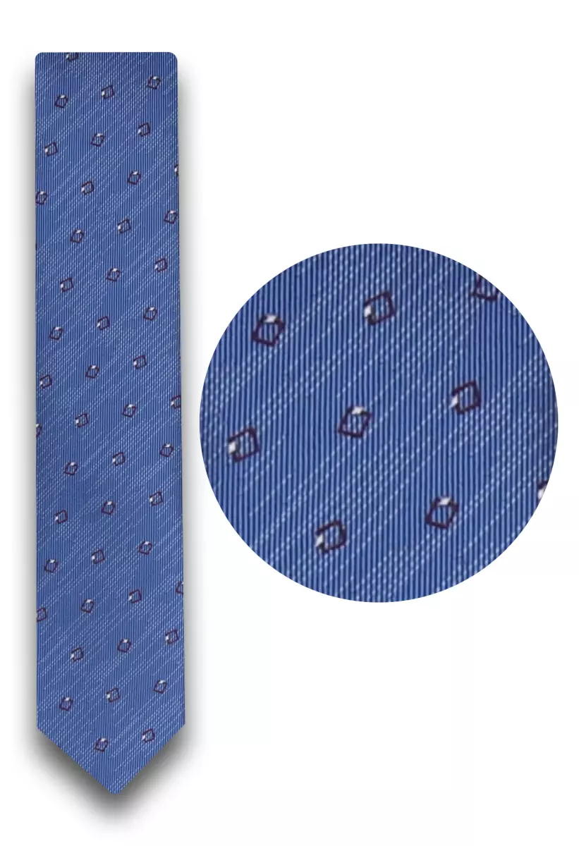 modrá kravata s pěkným vzorem