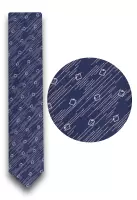 modrá kravata s pěkným vzorem
