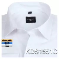 bílá košile jednobarevná