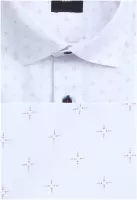 bílá košile s jemným vzorkem 