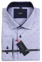 modrá košile s doplňky