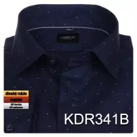 tmavě modrá košile s jemným vzorem