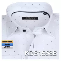 bílá košile s jemným vzorem