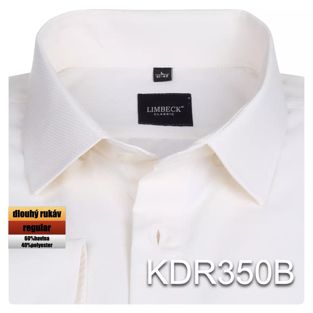 smetanová košile s texturou