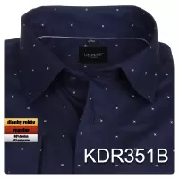 modrá košile s jemným vzorem 